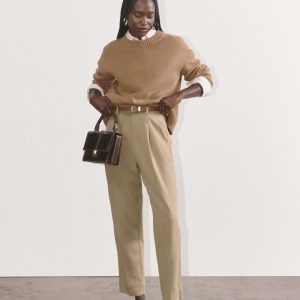 The Draper Tapered Pant in Buttersmooth | Ash Brown