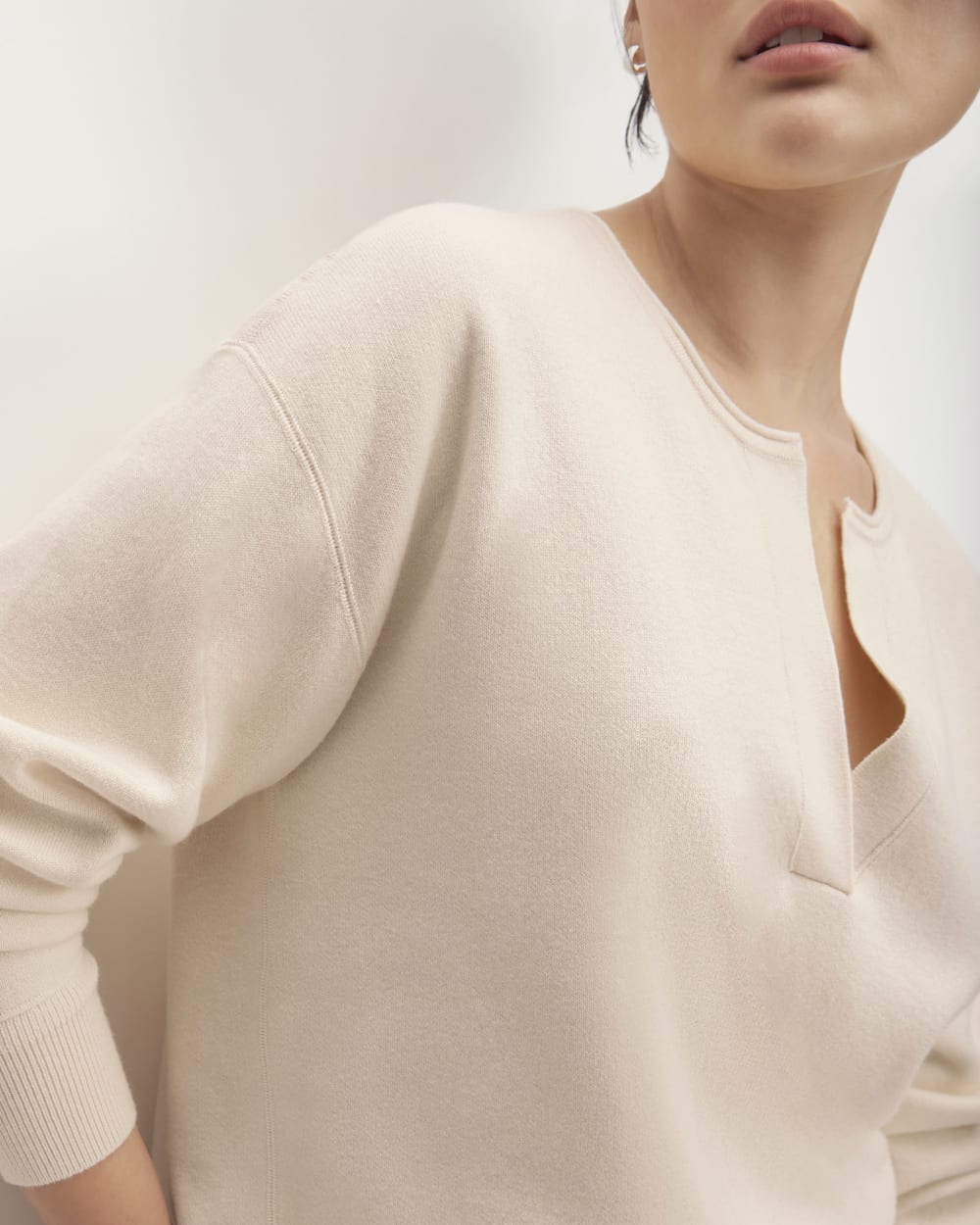 The Cotton-Merino Vintage Henley | Canvas - Image 3