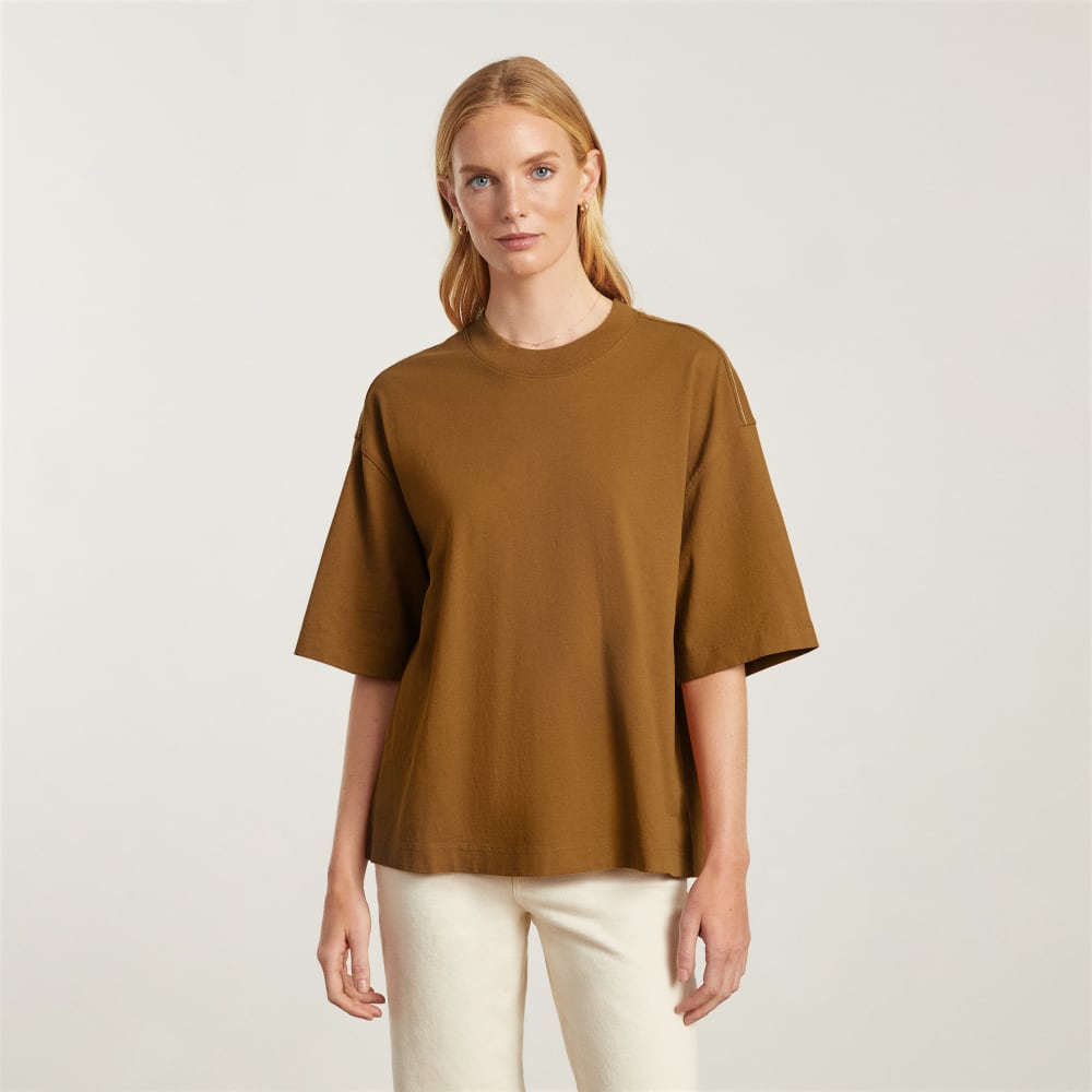 The Premium Weight Relaxed Tee | Tawny Brown - Image 2