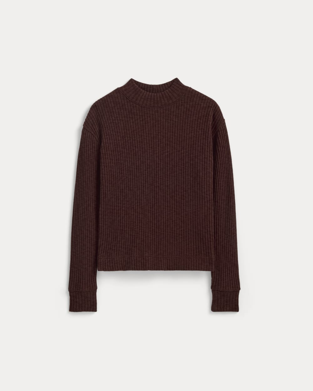 The Cozy Rib Funnel-Neck | Dark Mahogany - Image 2