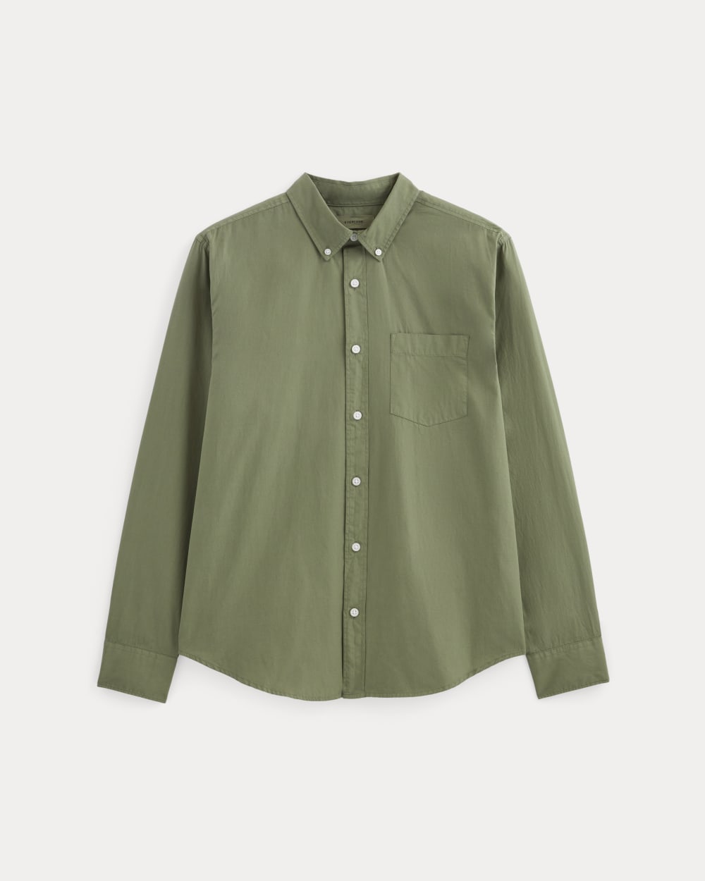 The Washed Poplin Shirt | Lichen Green - Image 2