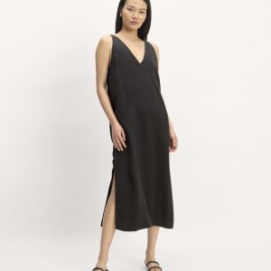 The TENCEL? Midi Slip Dress | Black