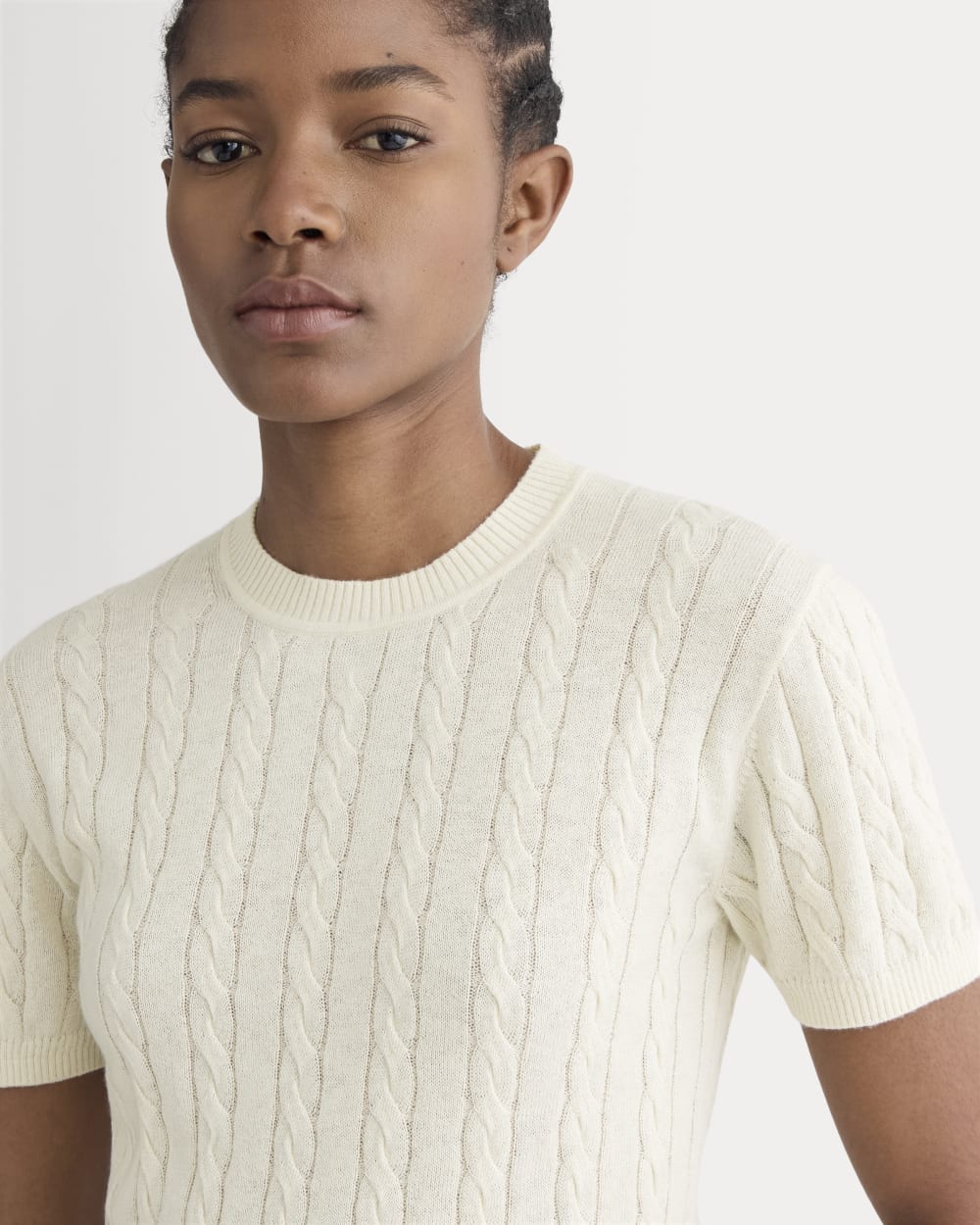 The Cable Crew in Cotton Cashmere | Birch - Image 4