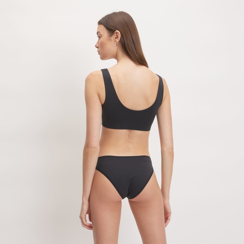 The Cotton Tank Bra | Black - Image 3