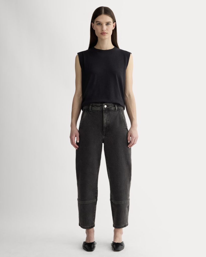 The Utility Barrel Pant | Washed Black | Regular