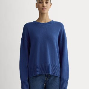 The Boxy Sweater in Everyday Cotton | Bright Cobalt
