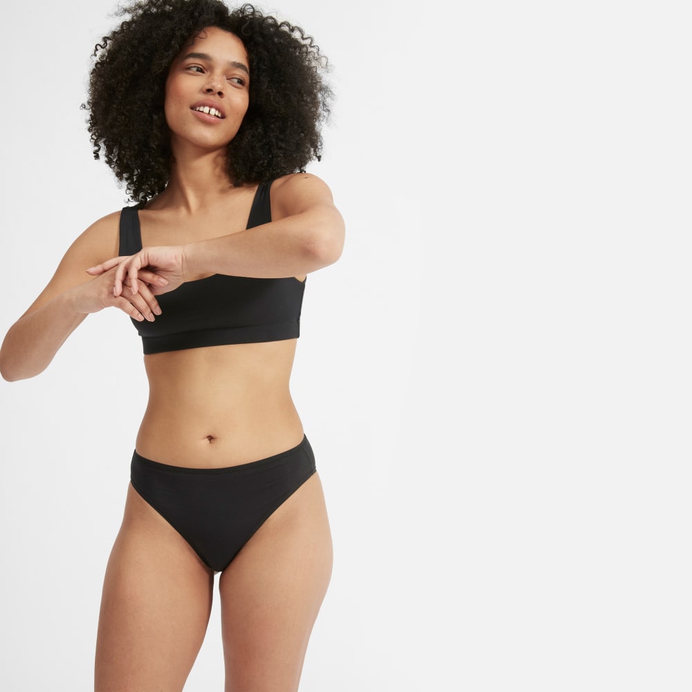 The Cotton High-Rise Bikini | Black - Image 3