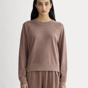 The Off-Duty Long-Sleeve Tee | Brown Garment Dye