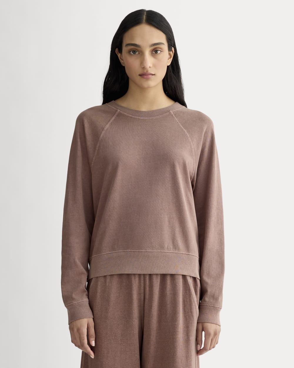 The Off-Duty Long-Sleeve Tee | Brown Garment Dye