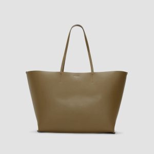 The Luxe Italian Leather Tote | Beech