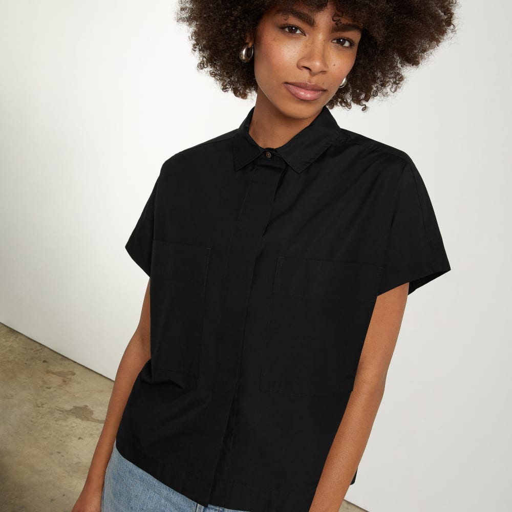 The Short-Sleeve Box Shirt | Black - Image 4