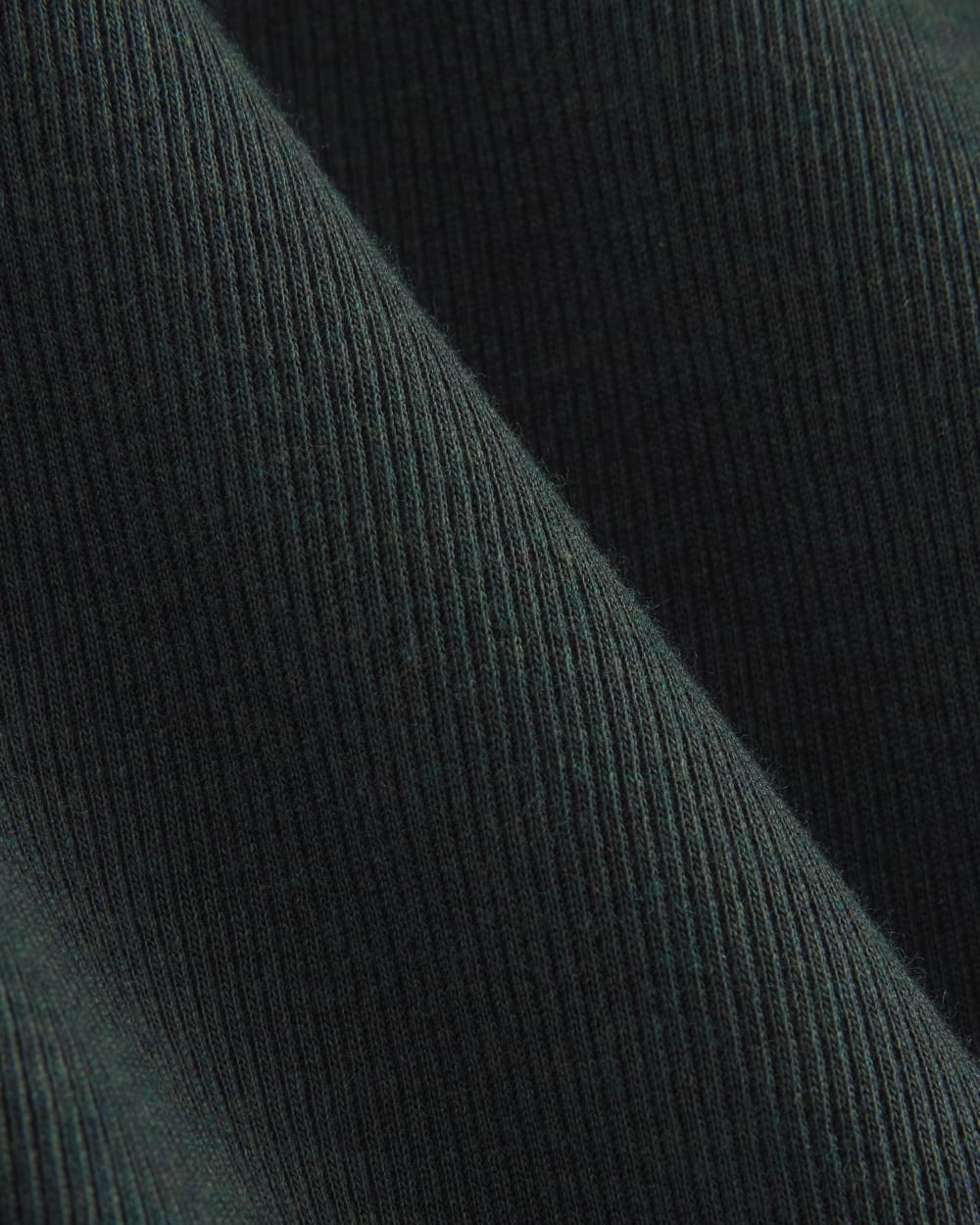 The Luxe Rib Funnel-Neck Tee | Heathered Dark Sea - Image 6