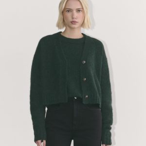 The Boxy Cardigan in Alpaca | Scarab