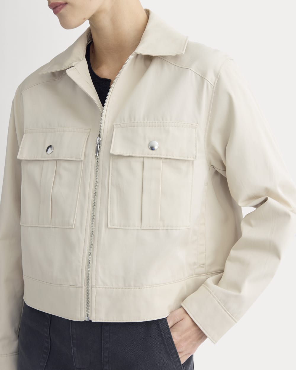 The Cropped Utility Jacket | Peyote - Image 4