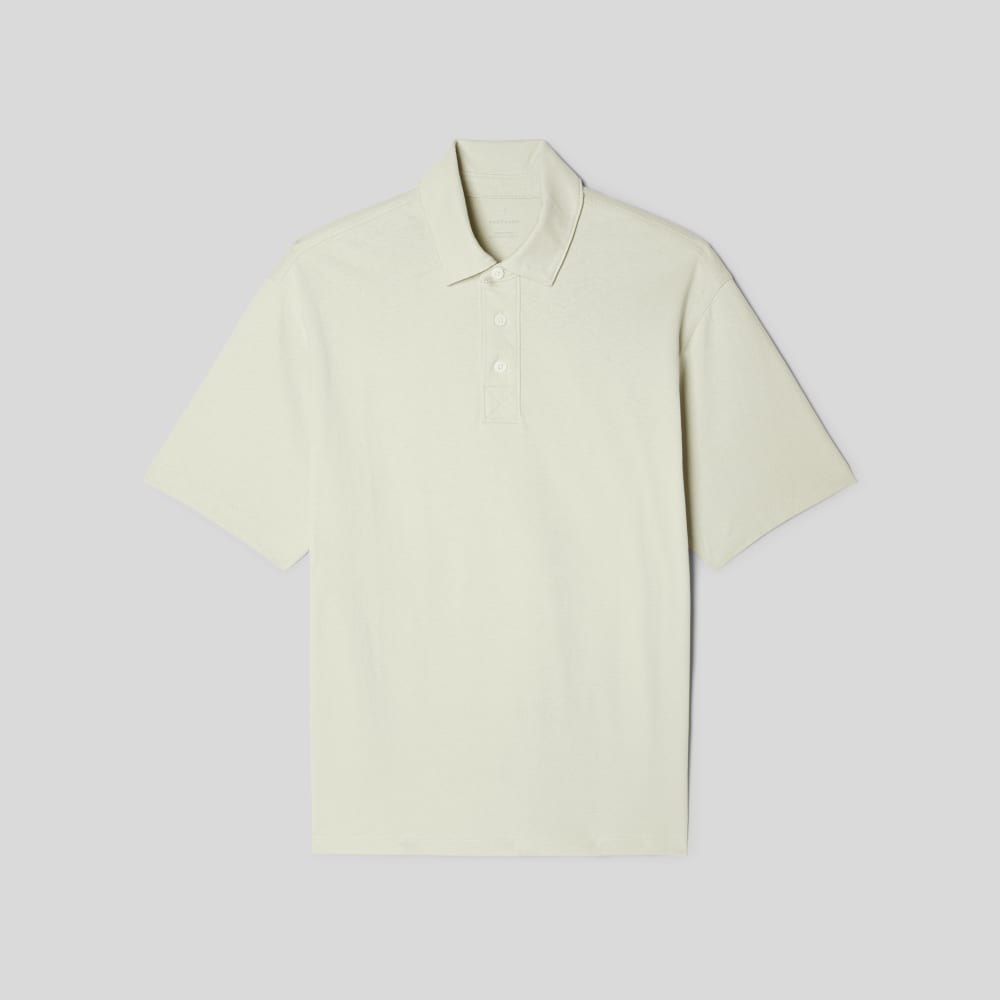 The Premium Weight Relaxed Polo | Pelican - Image 2