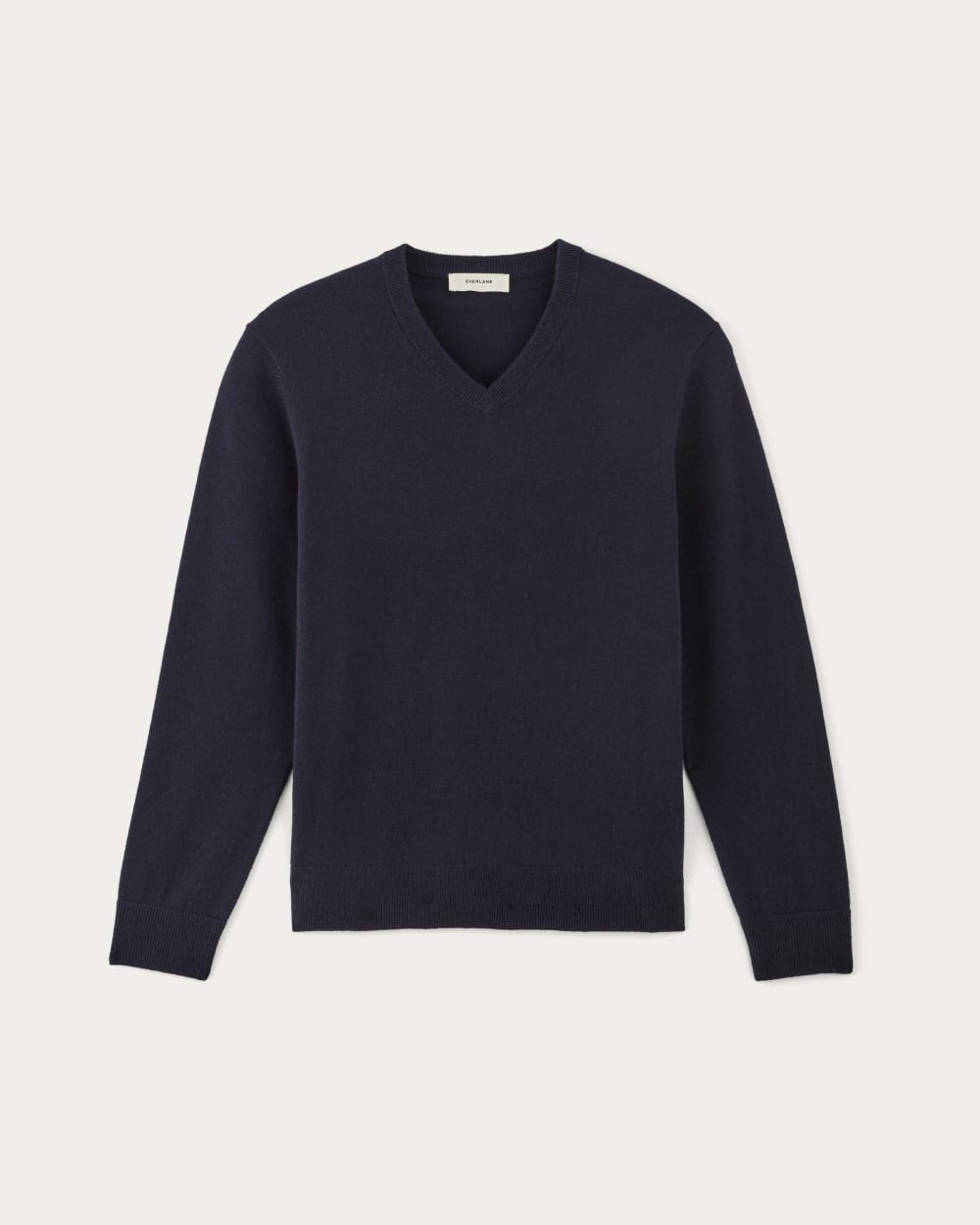 The Cashmere V-Neck Sweater | Navy - Image 2