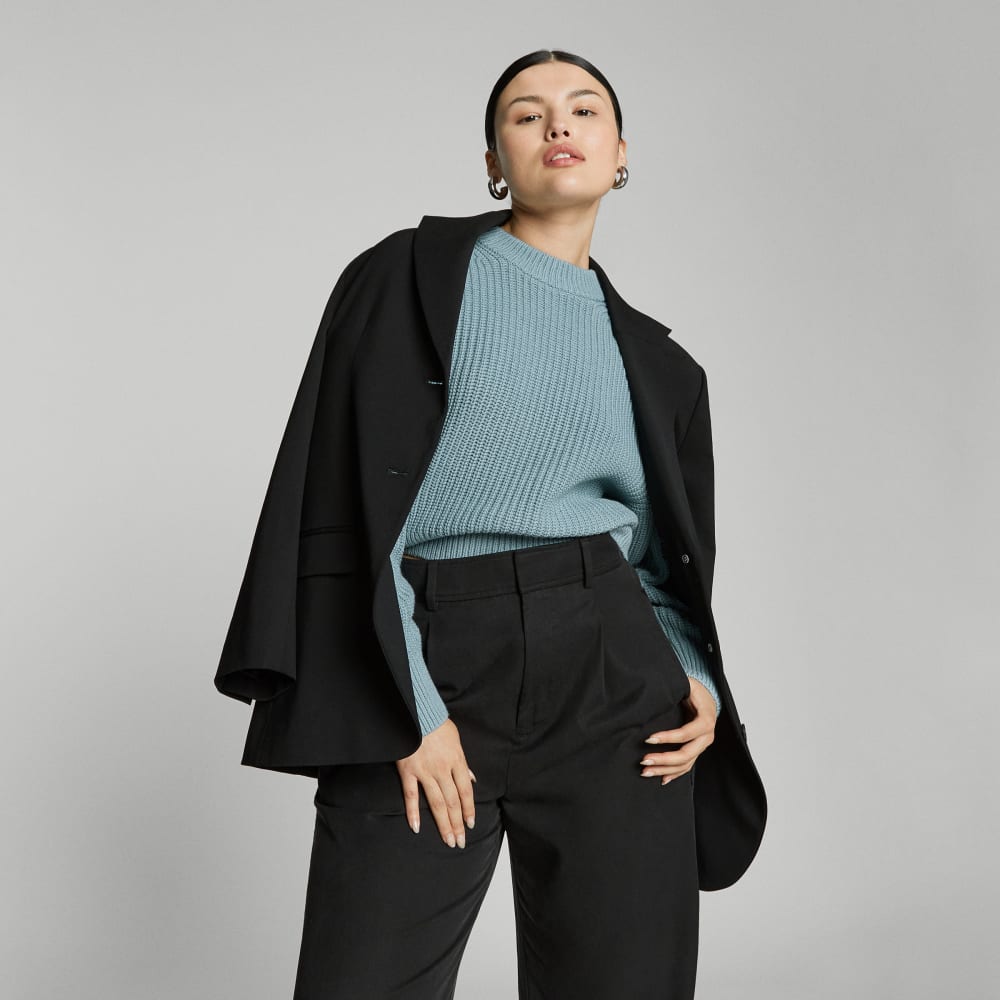 The Texture Cotton Crew | Blue Shadow - Image 5