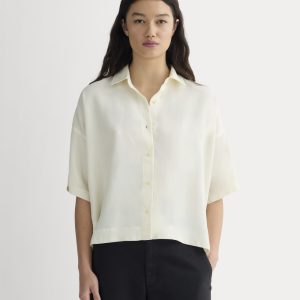 The Short-Sleeve Square Shirt in Butterlite | Bone