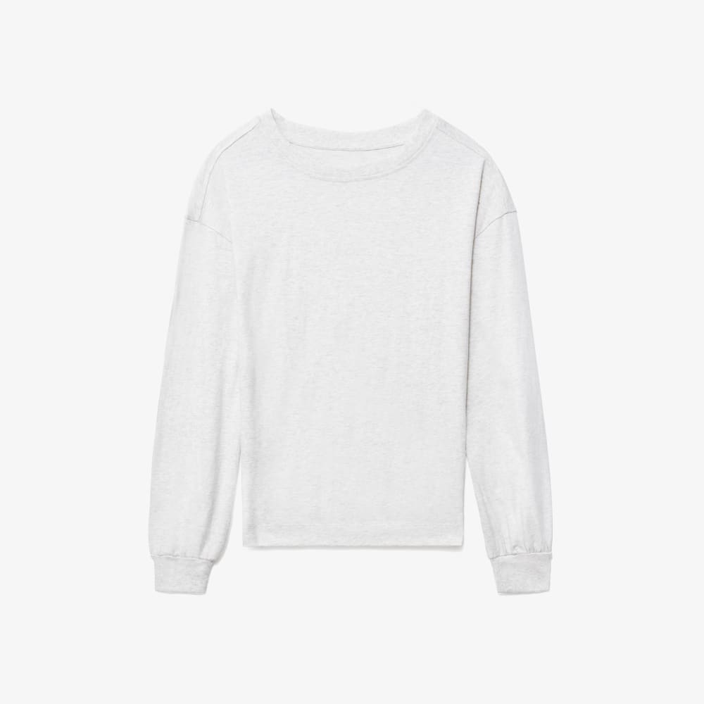 The Organic Cotton Long-Sleeve Tee | Heathered Grey