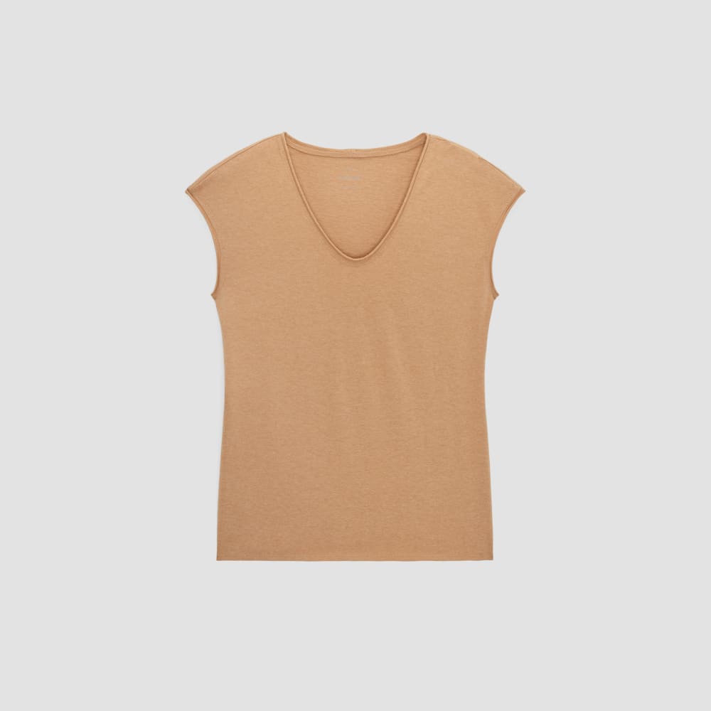 The Hemp Scoop-Neck Muscle Tee | Caramel - Image 2