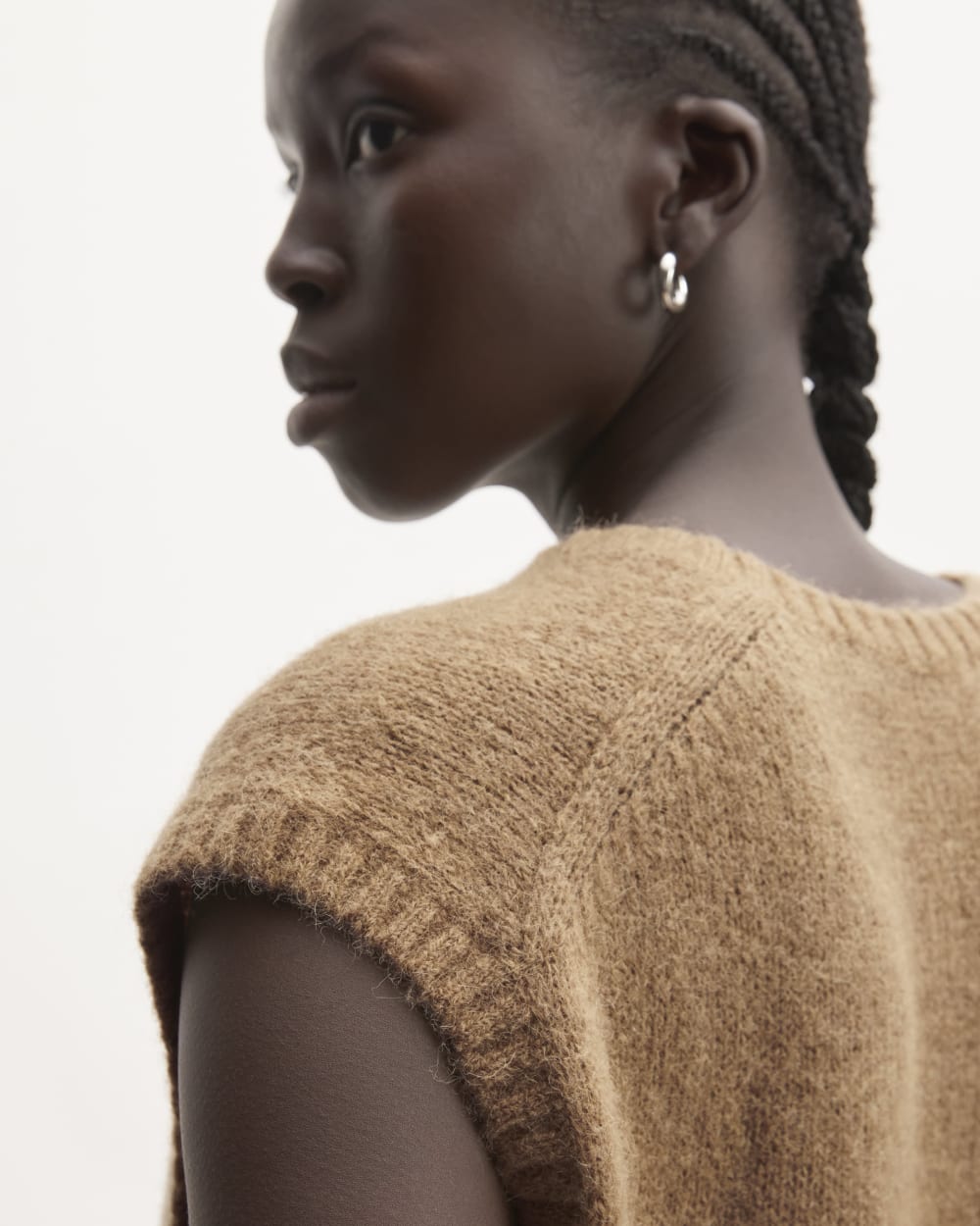 The Alpaca V-Neck Vest | Tiger's Eye - Image 5