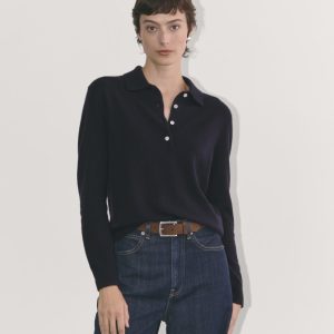 The Classic Polo in Cashmere | Navy