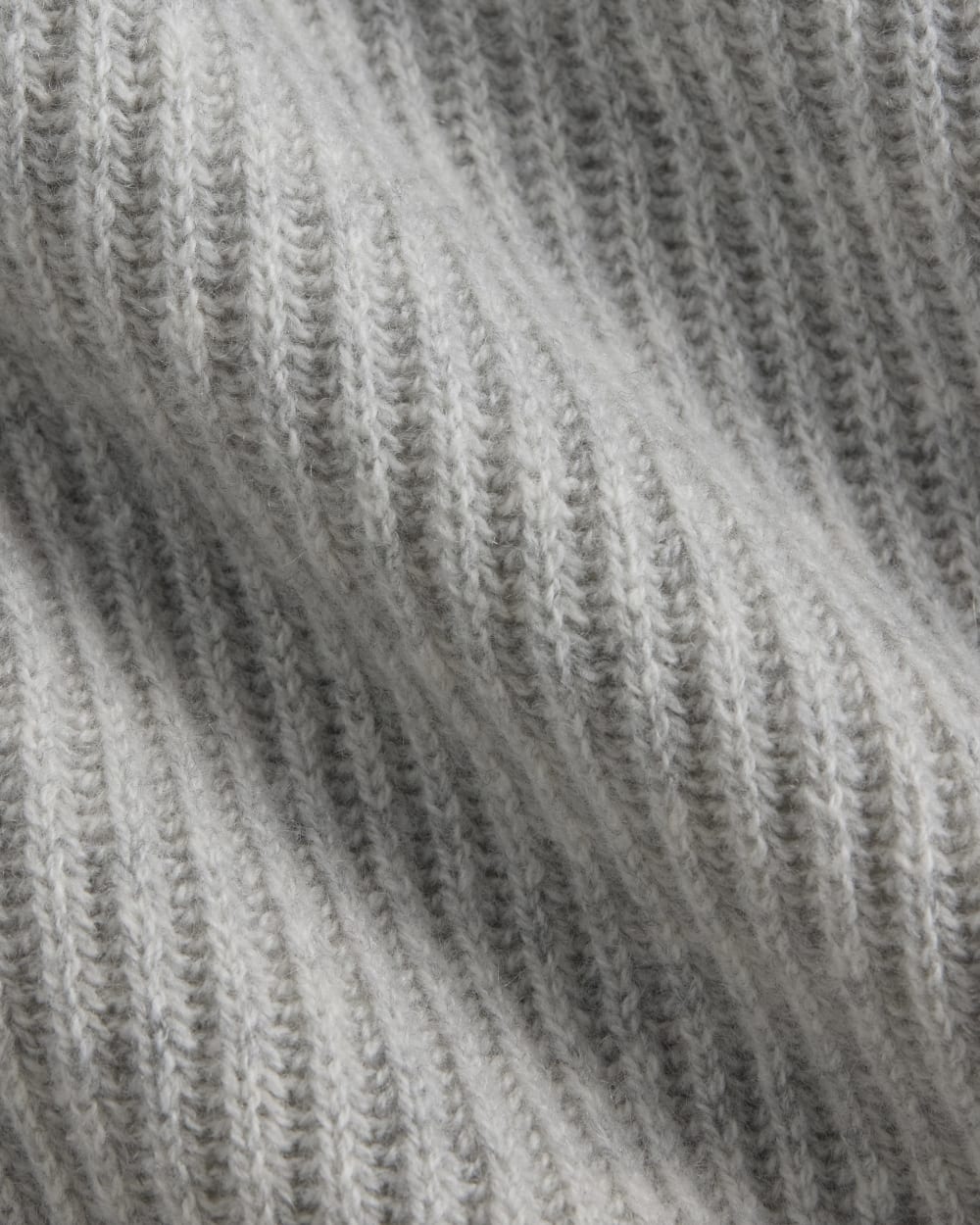 The Fisherman Crew in Wool Cashmere | Light Heather Grey - Image 6