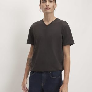 The Organic Cotton V-Neck Tee | Black