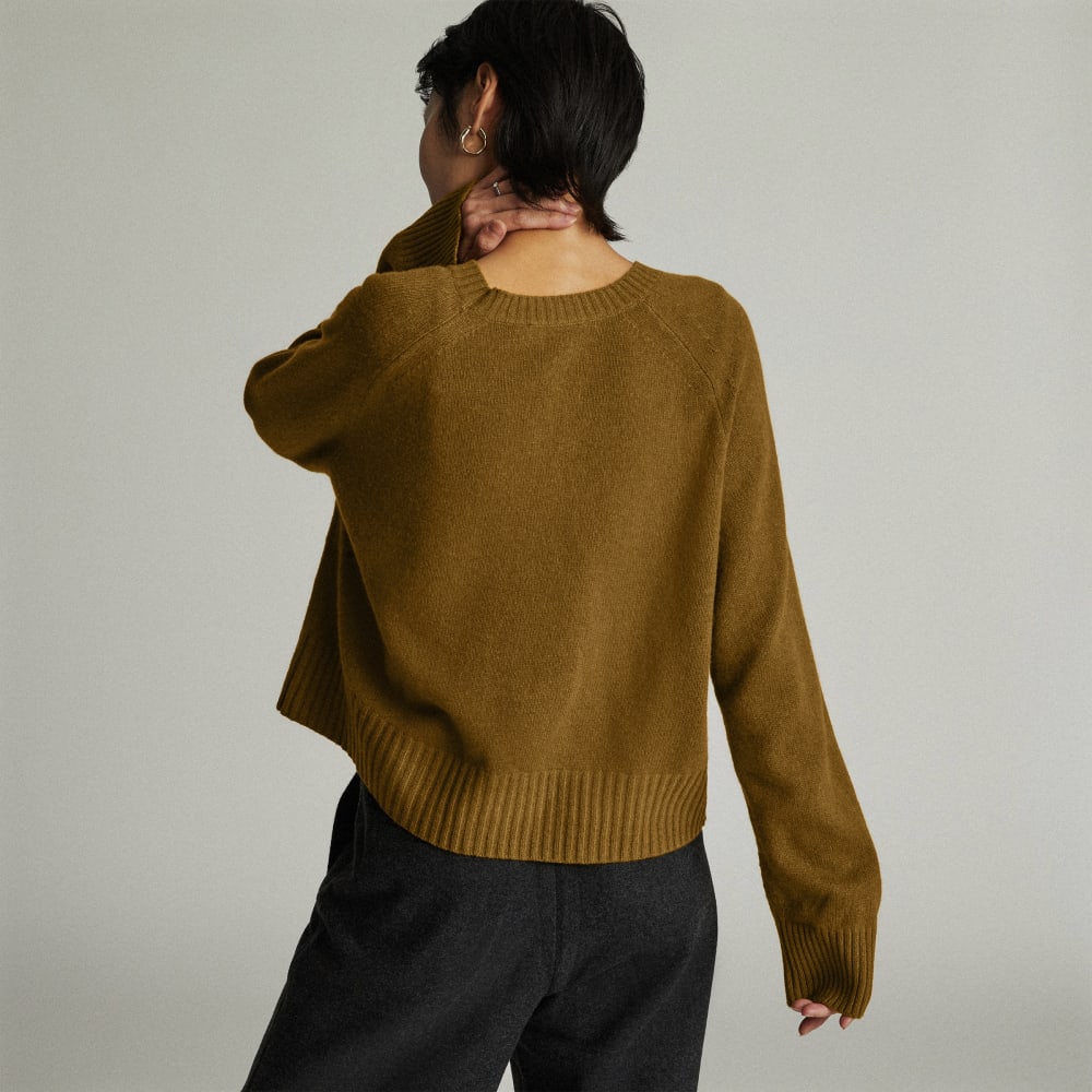 The Cashmere Boxy Crew | Tapenade - Image 4