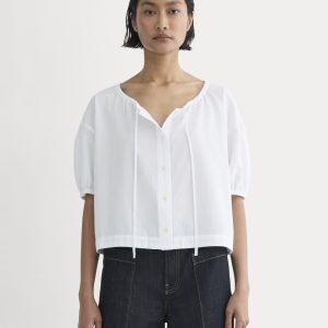 The Gauze Button-Up | White