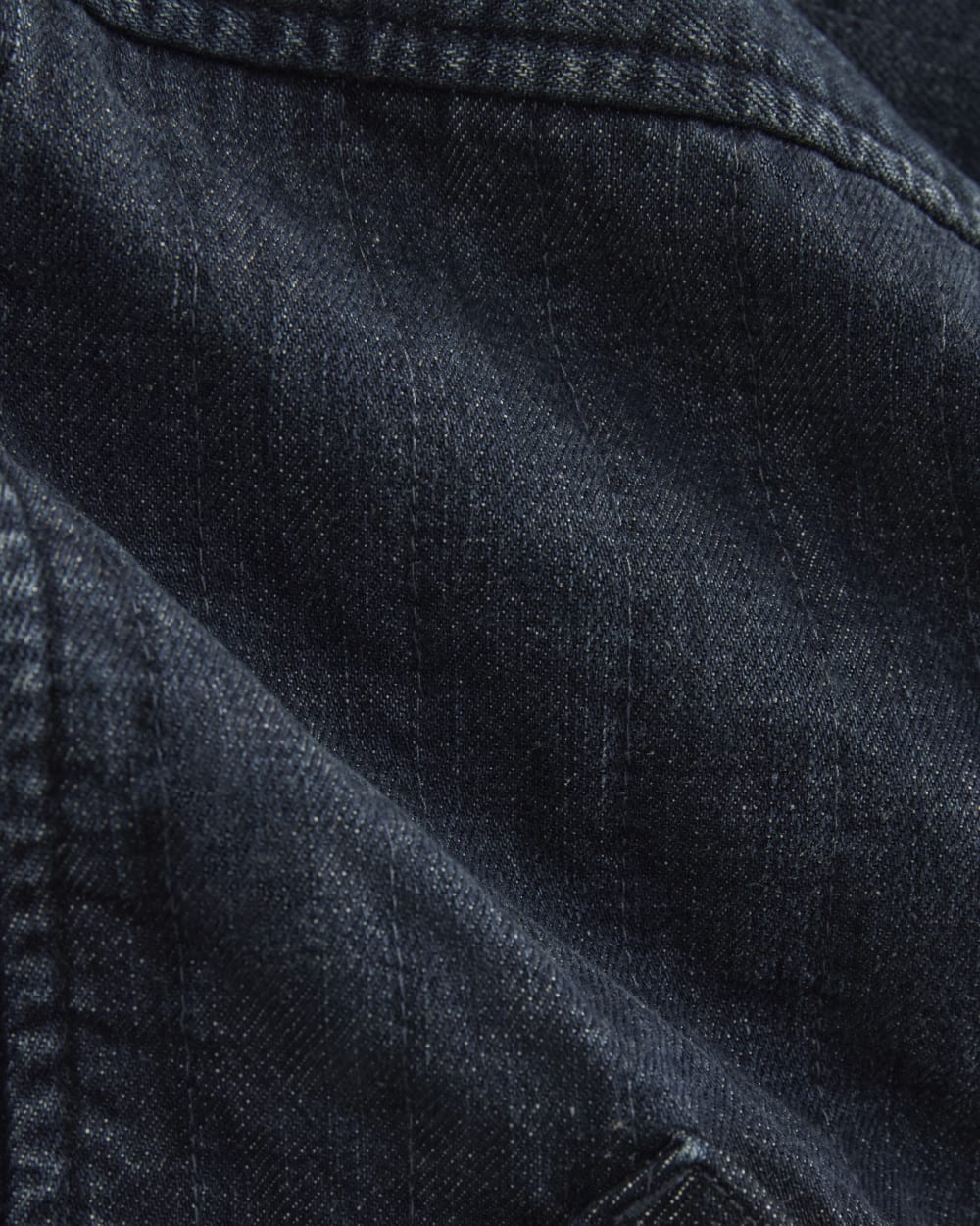 Denim Quilted Barrel Jacket | Midnight - Image 6