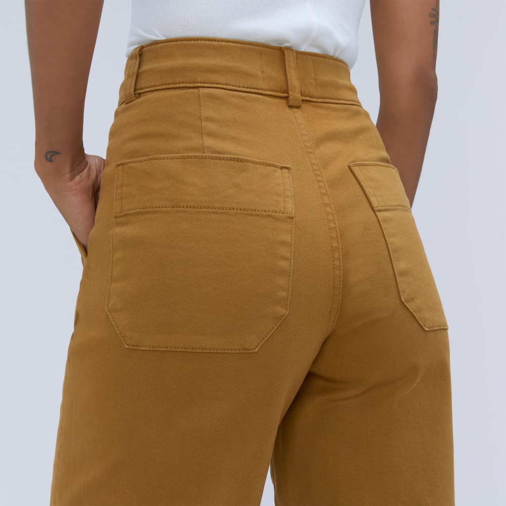 The Organic Wide-Leg Pant | Tapenade - Image 5