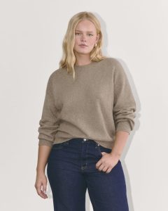 The Cocoon Crew in Plush Cotton | Heather Taupe