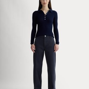 The Utility Wide-Leg Pant | Navy