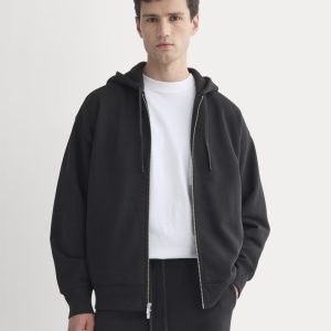Luxe Fleece Full-Zip Hoodie | Black