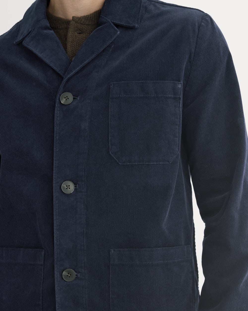 Fine Wale Corduroy Chore Blazer | Navy - Image 4
