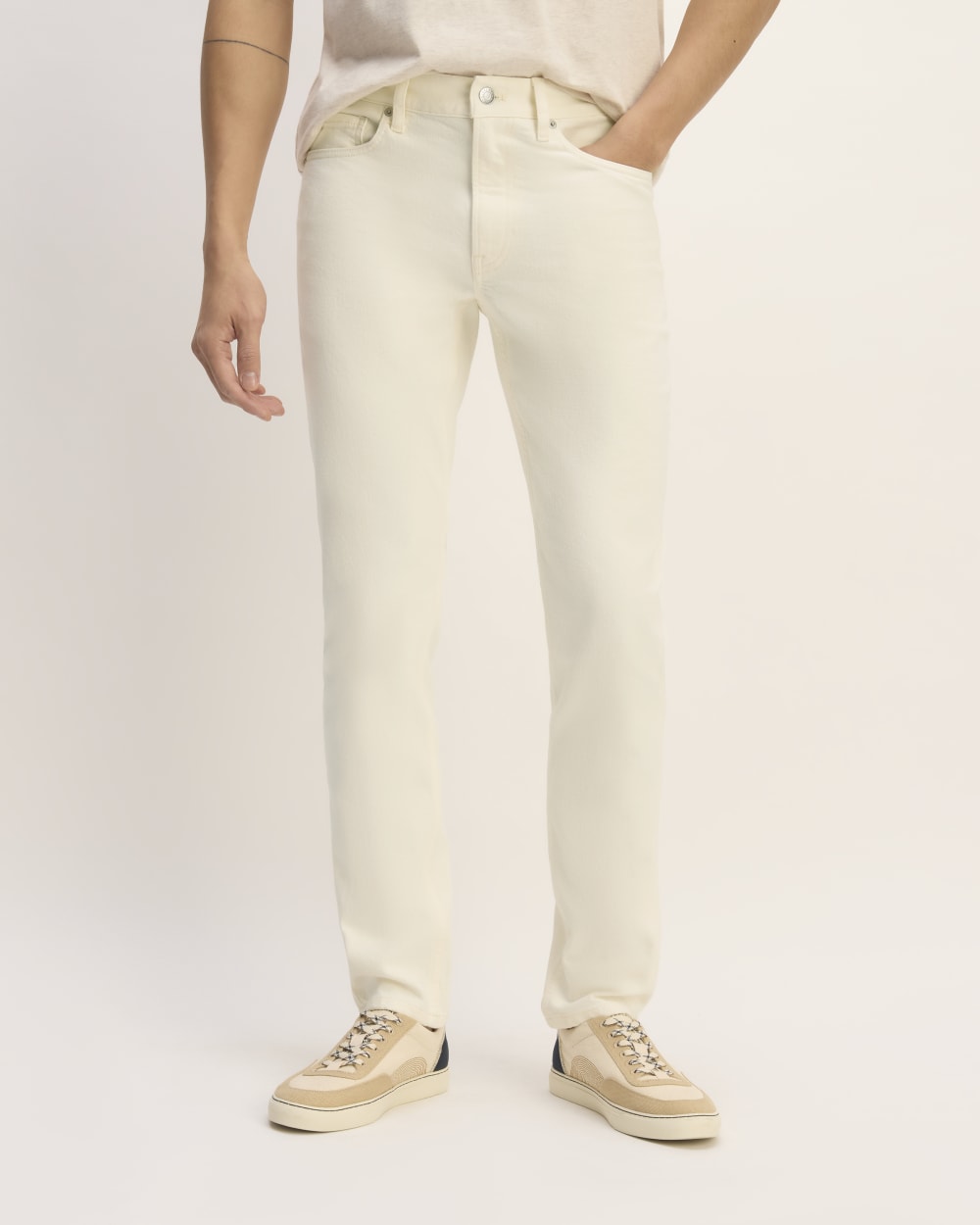The Organic Cotton Slim-Fit Jean | Calico Ecru - Image 3