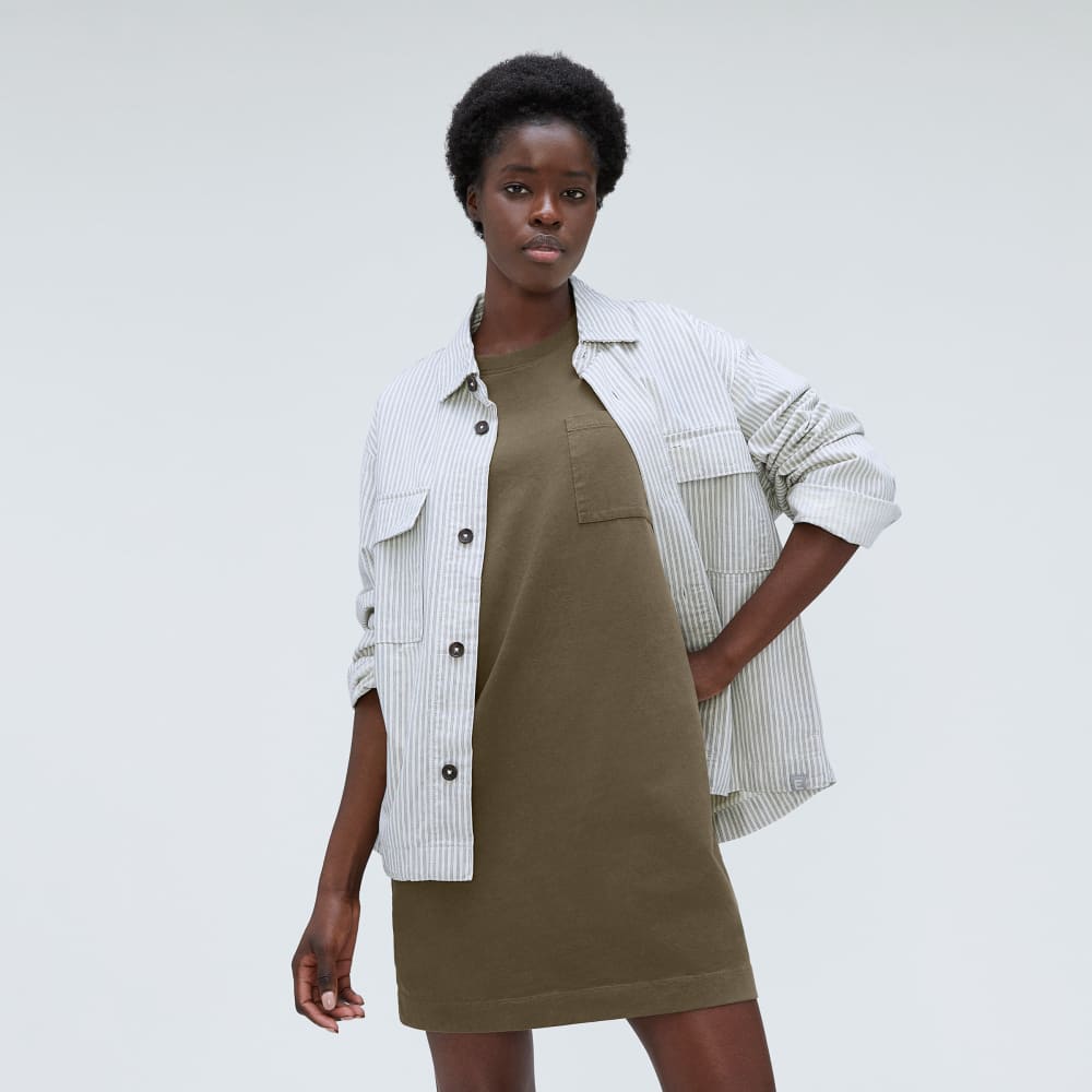 The Organic Cotton Weekend Tee Dress | Beech - Image 6