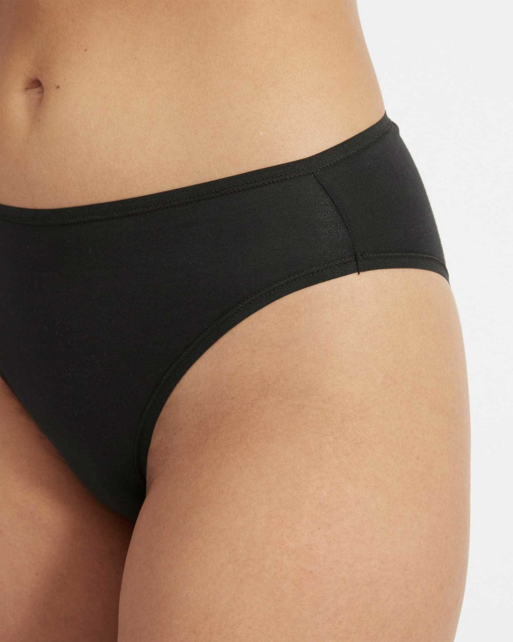 The Cotton High-Rise Bikini | Black - Image 5