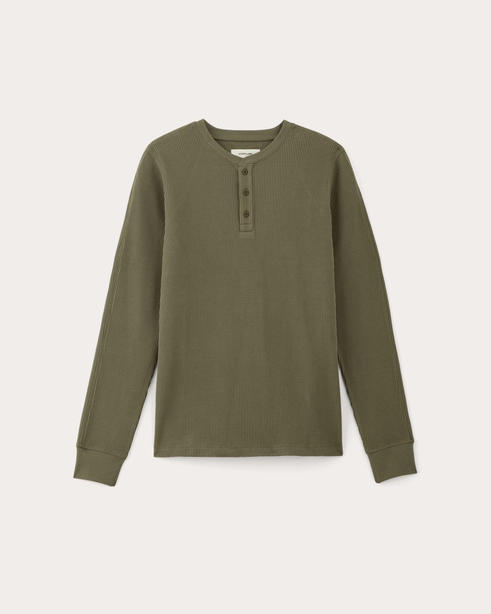 The Waffle Long-Sleeve Henley | Kalamata - Image 2