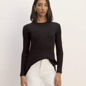 The Cotton Rib Crew | Black