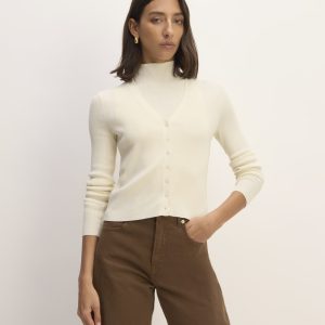 The Viscose Knit Cardigan | Beige