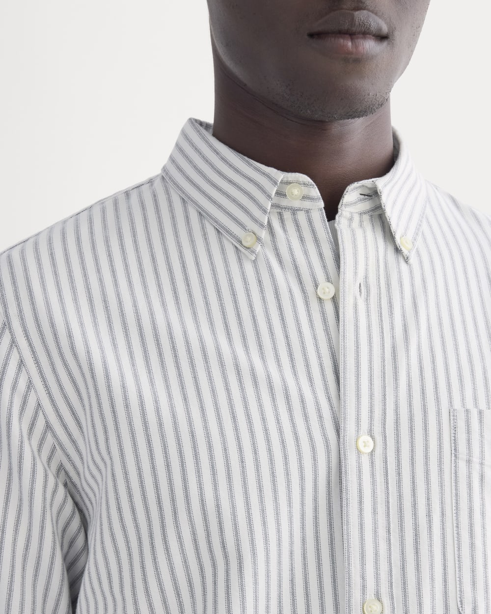 The Slim Oxford Shirt | Bone / Navy | Standard - Image 4
