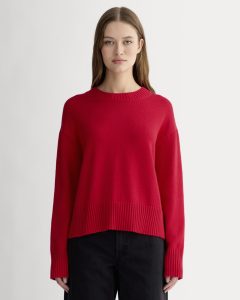The Boxy Sweater in Everyday Cotton | Classic Red