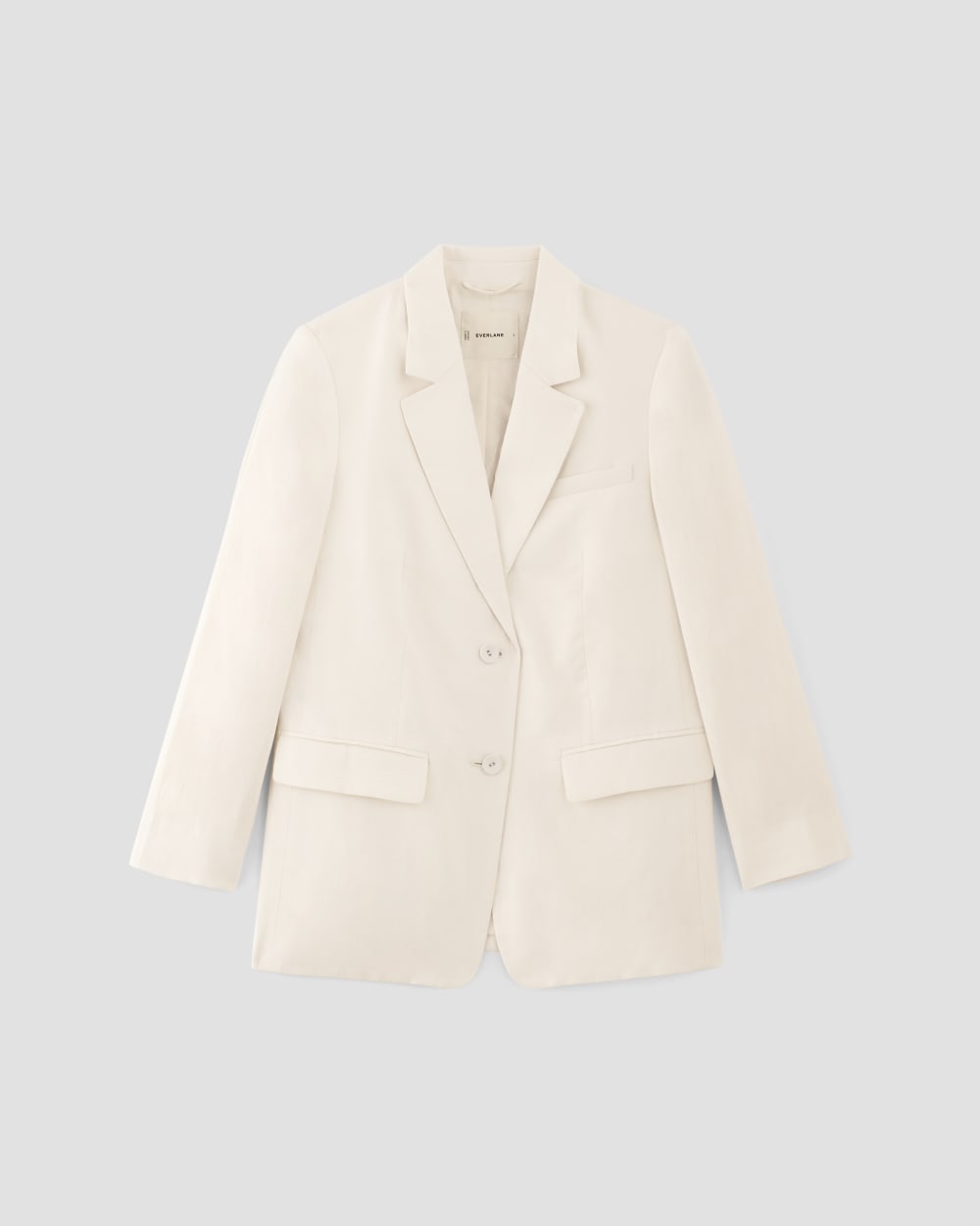 The Oversized Blazer in Linen | Bone - Image 2