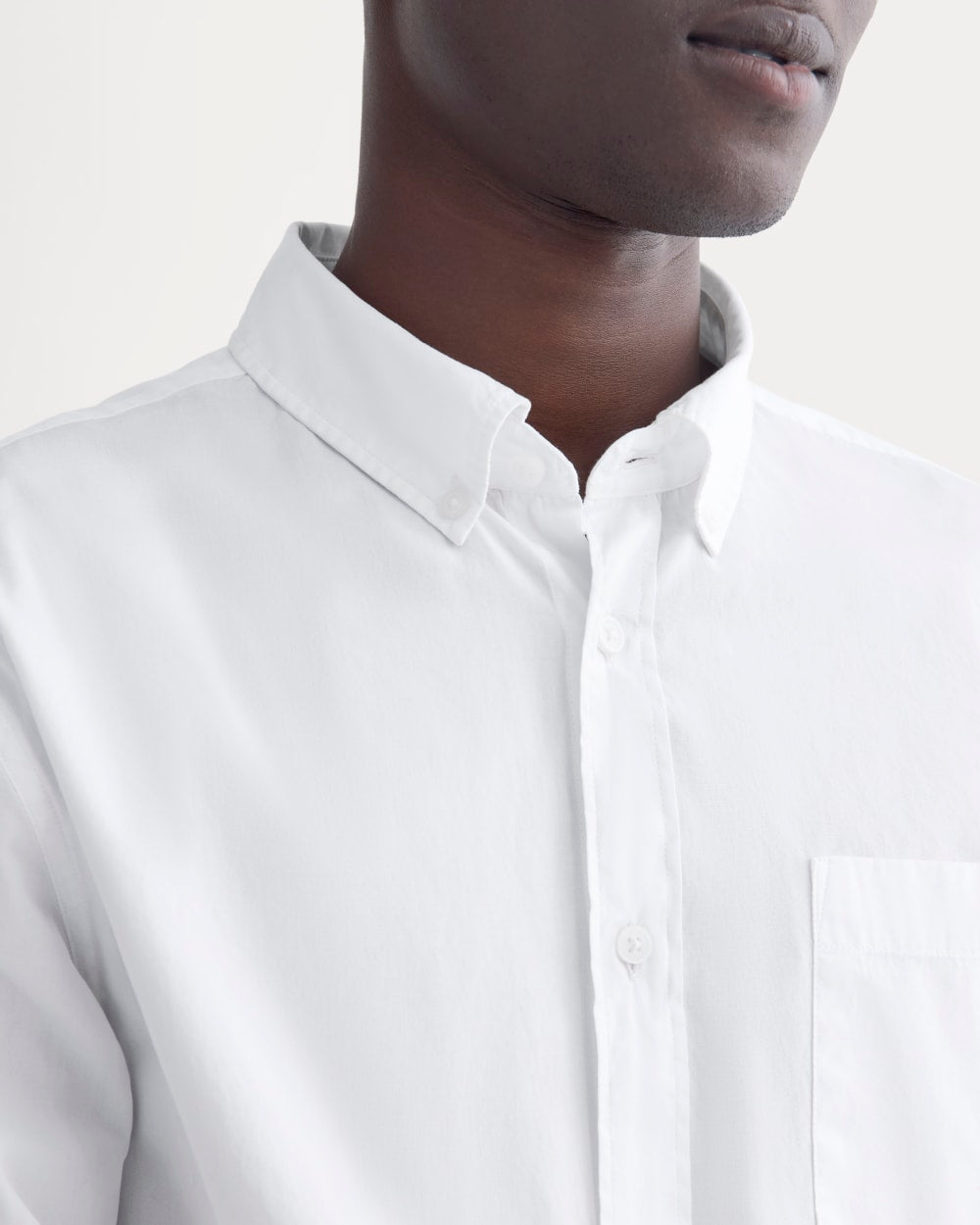 Washed Poplin Shirt | White - Image 4